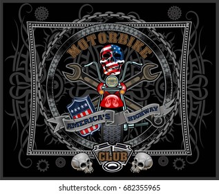 vintage motorcycle label
