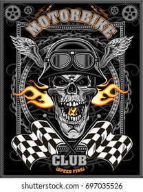 vintage motorcycle label