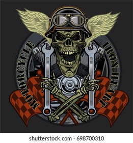 vintage motorcycle label