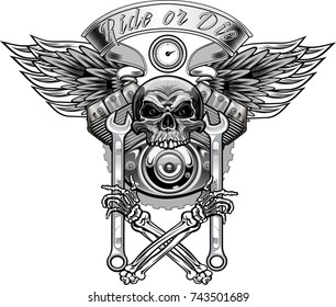 vintage motorcycle label