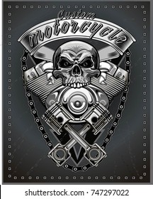 Vintage motorcycle label