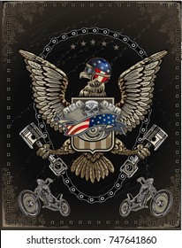 Vintage motorcycle label