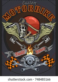 vintage motorcycle label