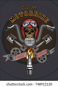 vintage motorcycle label