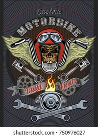 vintage motorcycle label