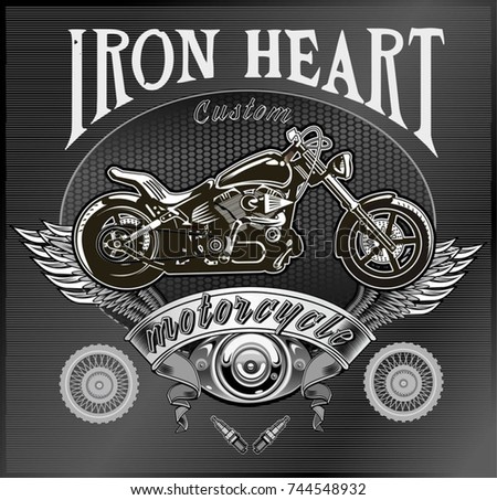 vintage motorcycle label