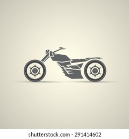 vintage motorcycle label, badge, design element. abstract motorcycle logo