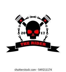 Vintage motorcycle label badge logo vector