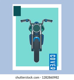 vintage motorcycle labels, badges and design elements, racer, print and banner, emblem, - Vector