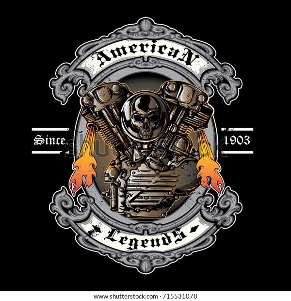 vintage motorcycle\
logo