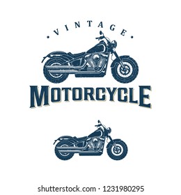 vintage motorcycle logo design