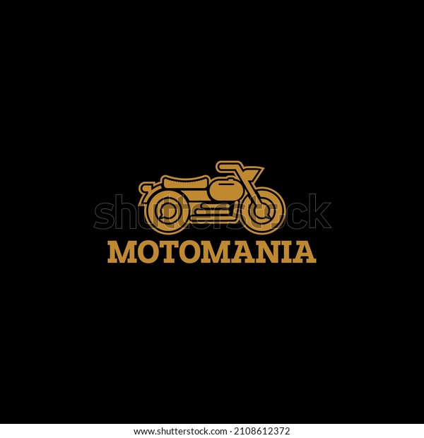 Vintage motorcycle logo graphics Vector\
illustration template