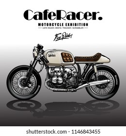 Vintage motorcycle poster