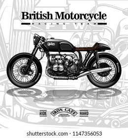 vintage motorcycle poster