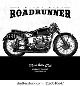 vintage motorcycle poster