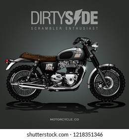 Vintage Motorcycle Poster