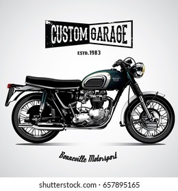 vintage motorcycle poster