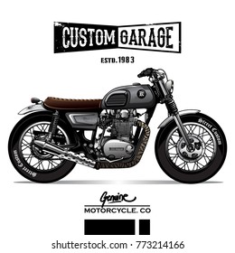 Vintage Motorcycle Poster