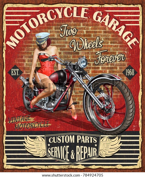 New hudson 3 vitesse moto vintage reproduction garage tin affiche de signe 
