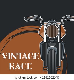 Vintage motorcycle poster – Vector