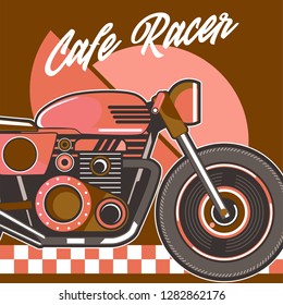 Vintage motorcycle poster – Vector