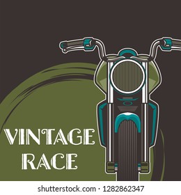 Vintage motorcycle poster – Vector