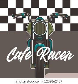 Vintage motorcycle poster – Vector