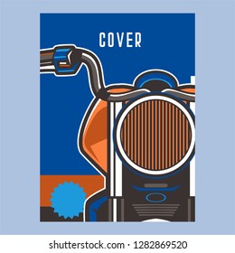 Vintage motorcycle poster – Vector