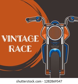 Vintage motorcycle poster – Vector