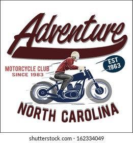 vintage motorcycle for printing