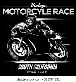 vintage motorcycle race