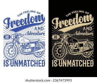 vintage motorcycle t shirt design