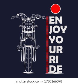 Vintage Motorcycle For Tshirt Design, Sticker, Poster Etc.