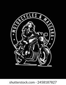 vintage motorcycle t-shirt design vector illustration
