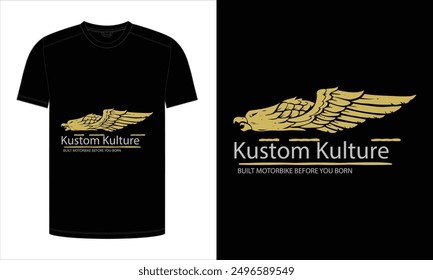Vintage Motorcycle T-shirt Design. vector, graphic, illustration, retro, vintage