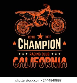 Vintage motorcycle t-shirt graphics. Born to ride. Ride to live. Biker t-shirt. Motorcycle emblem. Monochrome skull. Vector illustration.