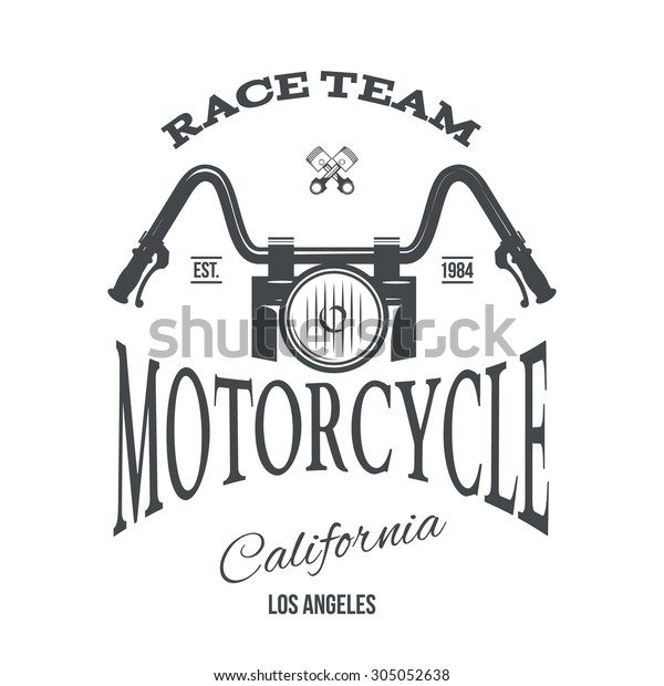 Vintage\
Motorcycle T-shirt Print Vector\
Illsutration