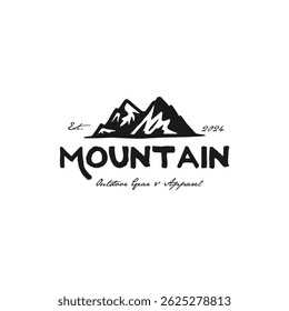 Vintage Mountain Adventure Logo Design – Outdoor Badges and Camp Emblems