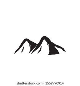 vintage mountain, black and white, vector, outdoor logo