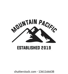 vintage mountain design for adventure vector illustration