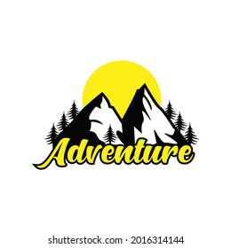 vintage mountain explorer emblem logo
