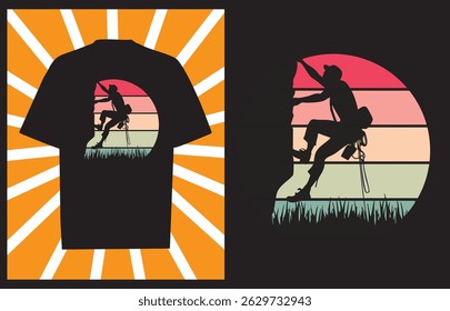 Vintage mountain hiking t-shirt design template Adventure Awaits Mountain Hiking T-Shirt