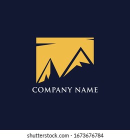 vintage mountain logo adventure design template