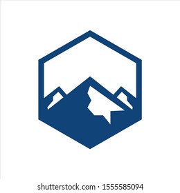 Vintage Mountain Logo Template. Vector Illustrator mountain vector