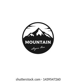 Vintage Badge Mountain Expedition Adventure Logo Stock Vector (Royalty ...