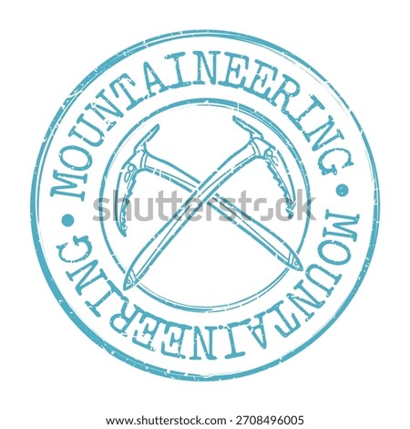 Vintage Mountaineering Stamp Vector Seal Expedition.