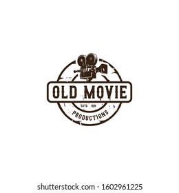 Vintage Movie Maker Emblem Logo