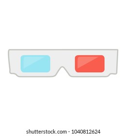 Vintage movie stereo 3D glasses