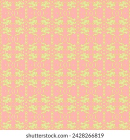 vintage multi colored seamless pattern. grid arrangement, geometric stylized flowers.  Hand drawn seamless abstract pattern from tiles.