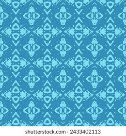 vintage multi colored seamless pattern. grid arrangement, geometric stylized flowers. Bizarre Art Illustration